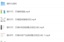 陆家嘴学堂·财务尽调基础与实务